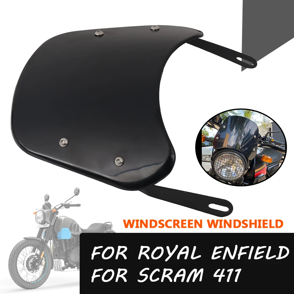 

Motorcycle Accessories Windshield Wind Deflectors Fairing Guard Cupula Windscreen For Royal Enfield Himalayan Scram411 Scram 411