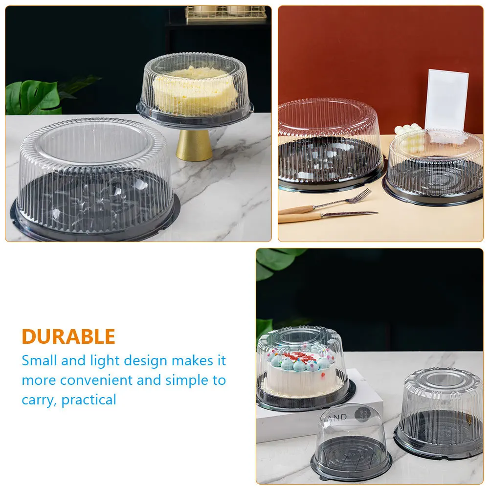 

20Pcs Cake Boxes Transparent Portable Cake Carrier Birthday Dessert Display Bakery Packing Box Bakery Packing Box