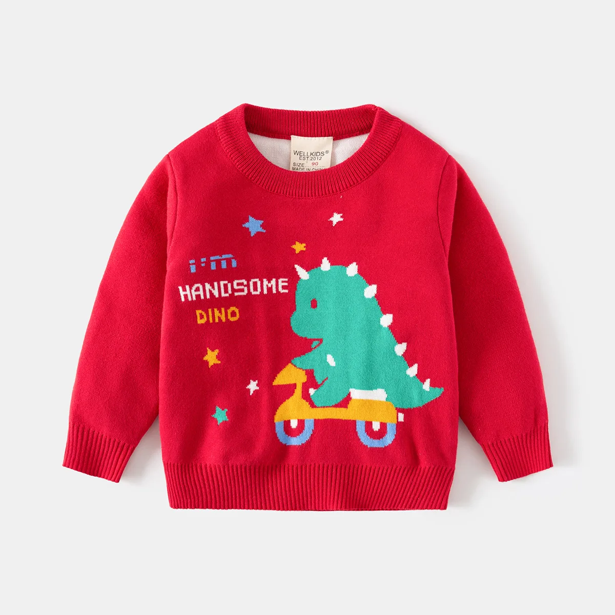 IYEAL  Winter Warm Kids Baby Sweater Cartoon Pattern Infant Boys Girl Knitted Sweater Fall Outwear Children Knitwear Age 2-7Y