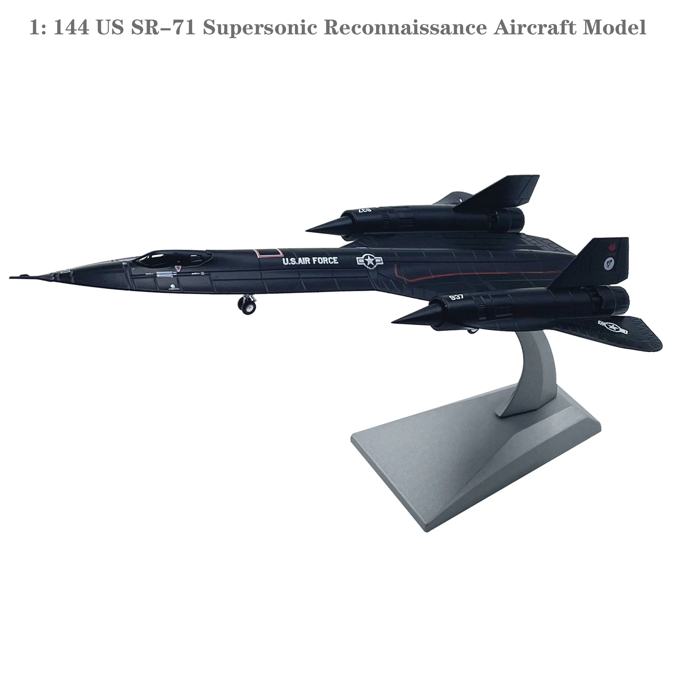 

1: 144 US SR-71 Supersonic Reconnaissance Aircraft Model Alloy Collection Model