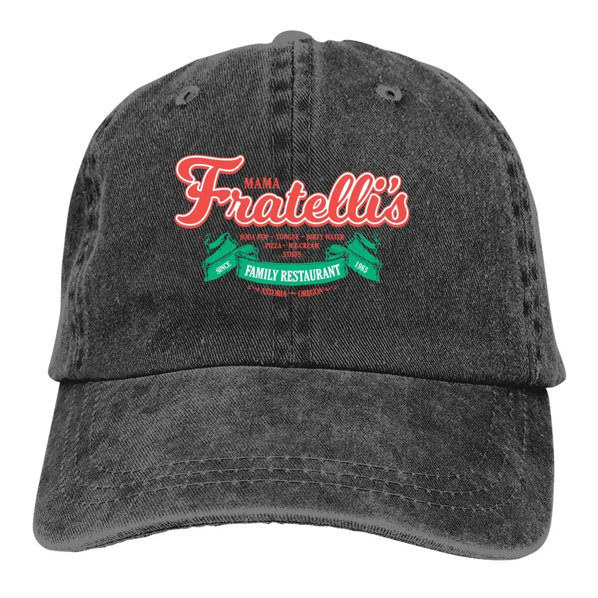 The Goonies Movie Multicolor Hat Peaked Women's Cap Fratelli's Restaurant Personalized Visor Protection Hats