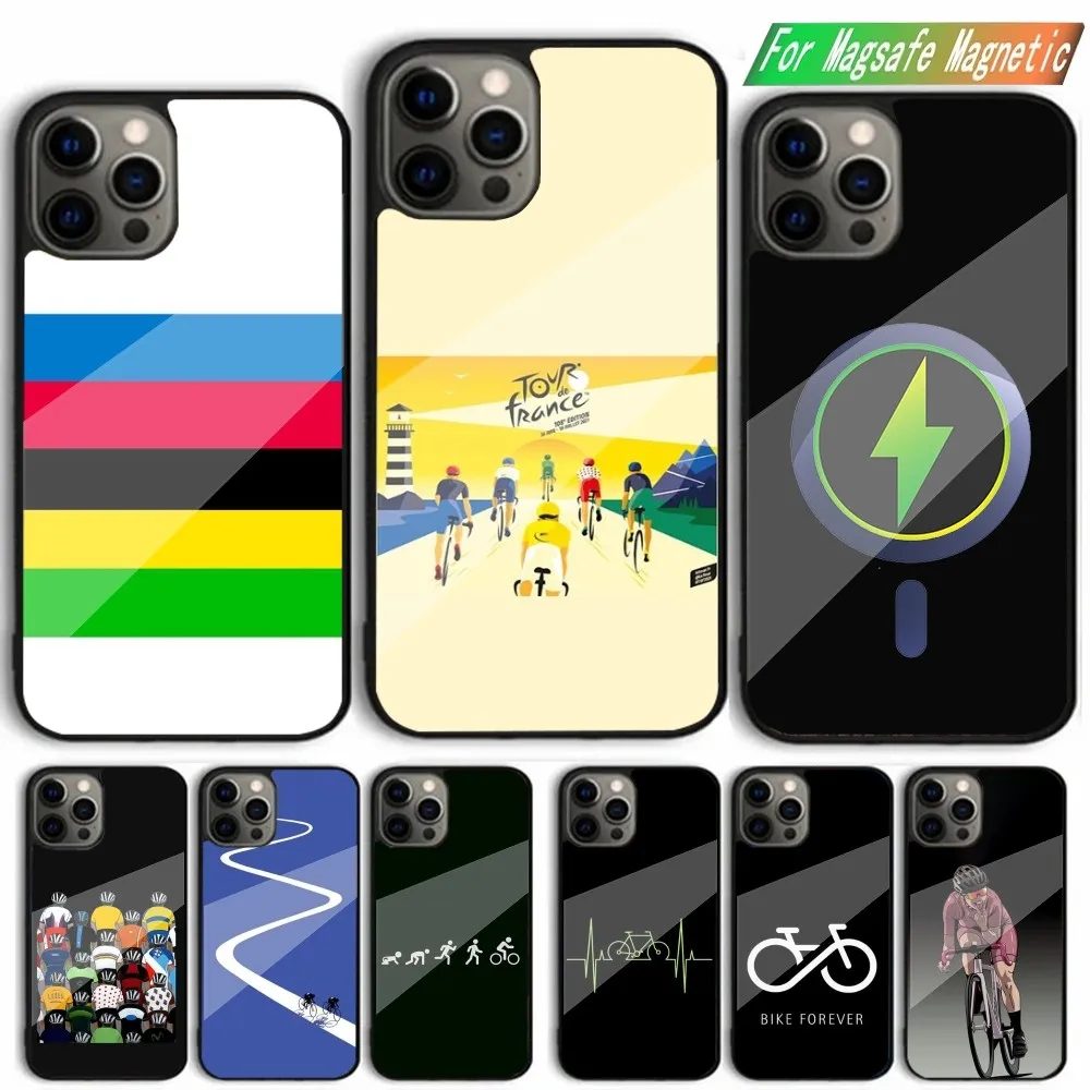 

Mountain Bike Cycling art Phone Case For iPhone 15,14,13,12,11,Plus,Pro,Max Mini Magsafe Magnetic Wireless Charging