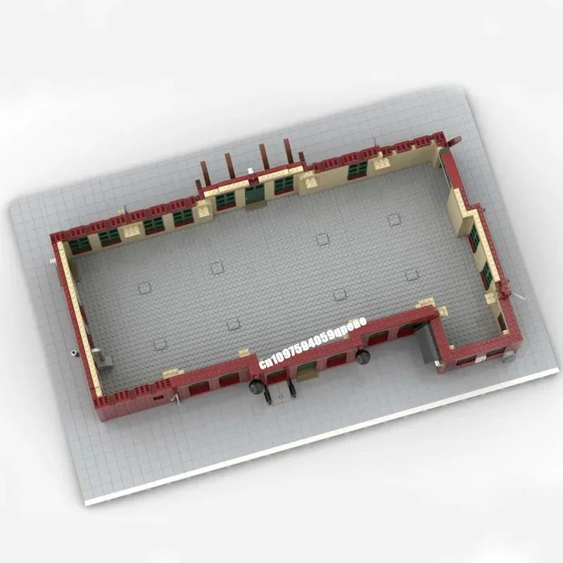 Nieuwe Stad Hot Selling Street View Moc Modulaire Tak Lijn Treinstation Model Aangepaste Puzzel Diy Creatieve Ideeën Kinderen Speelgoed Geschenken