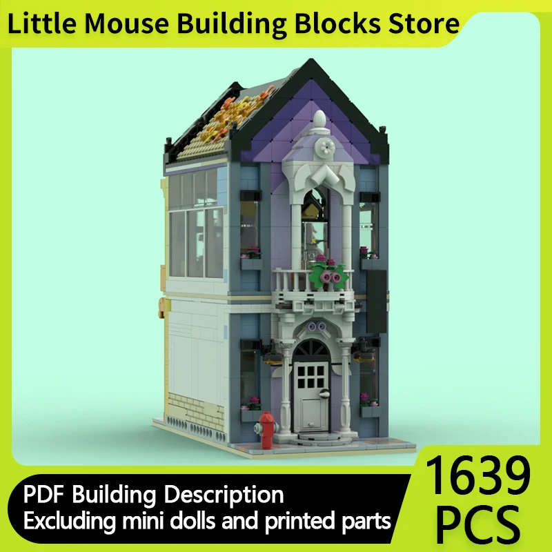 

Модель City Street View MOC, строительные кирпичи, магазин классической мебели, модульные технологии, подарки, праздник, сборка, детские игрушки, костюм