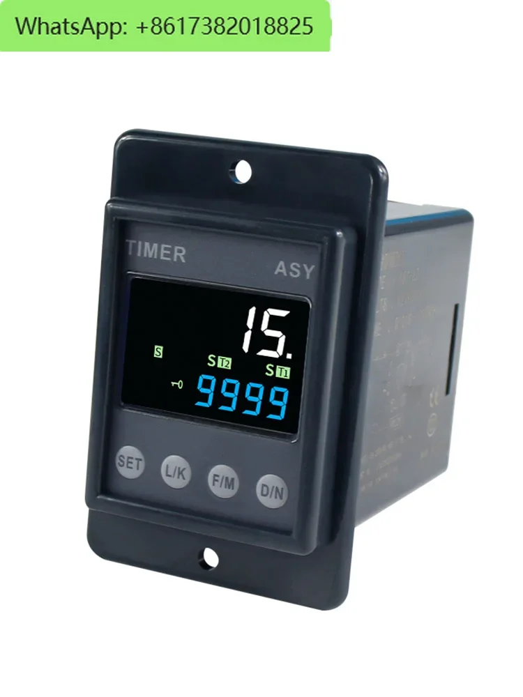 Intelligent digital display time relay ASY-2DT dual-cycle power-on delay controller AH2-Y adjustable timer