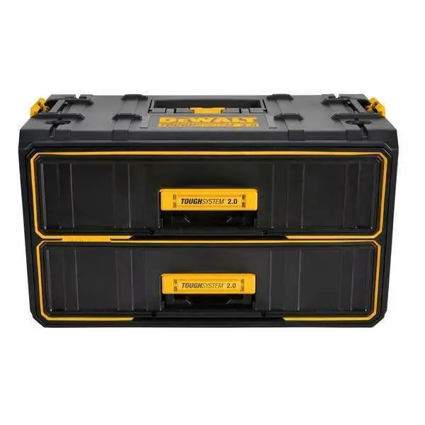 ToughSystem 2.0 2-Drawer Tool Box, Multi, Black, 22 in W x 12 in D x 12-1/2 in H