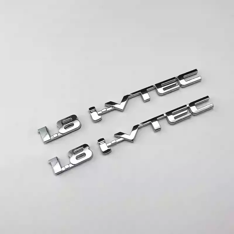 Vehicle Logo 1.8 IVTEC Fender 1.8 Side Emblem Car Sticker English Letter Signs For Honda 8th and 9th generation Civic
