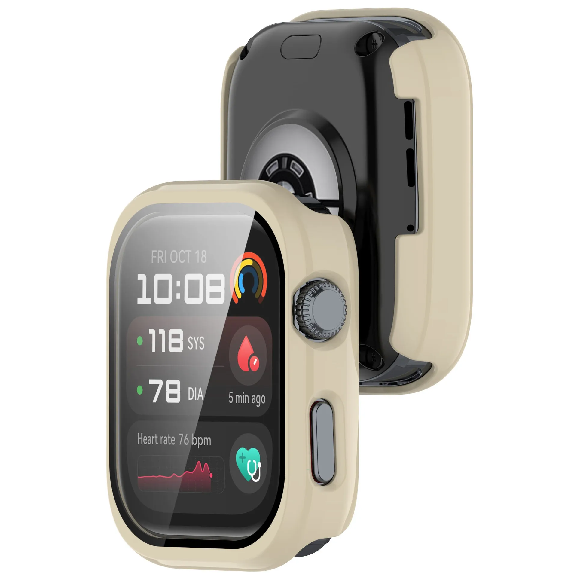 Película protetora de tela de vidro com borda dura, capa completa para smartwatch, para huawei watch d2, acessórios de capa protetora