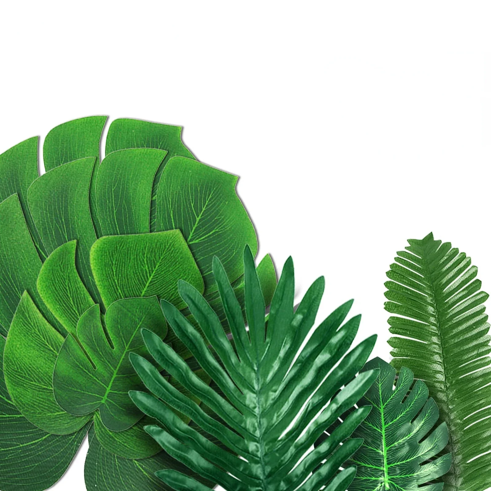 Tropical Palm Leaves Artificial Silk Decor for Summer Weddings