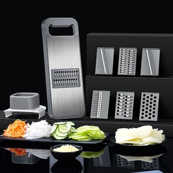 Luxury 420 Stainless Steel Blade LFGB Certificate Magic Chopper Magnetic Suction Back Slicer for Potato Cucumber Carrot Crusher