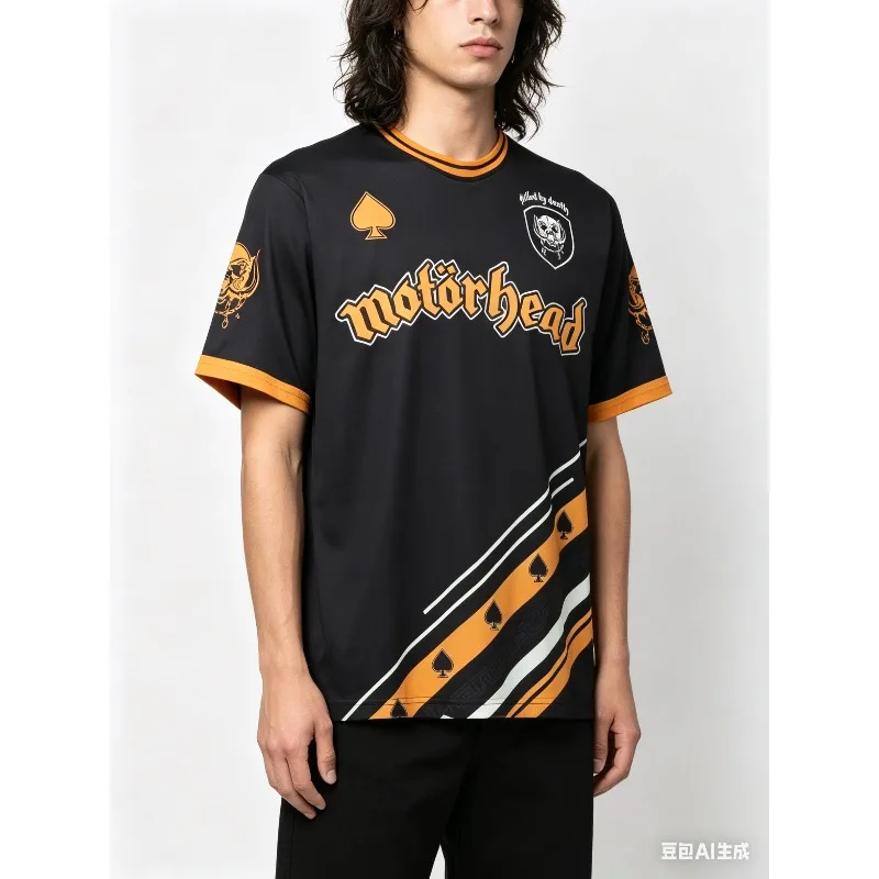 2026 Sommer Amerikanische Mode Atmungsaktives Lockeres Trainings-Trikot Street-Trend Lässiges Atmungsaktives Kurzarm-Shirt für Männer, Frauen und Kinder
