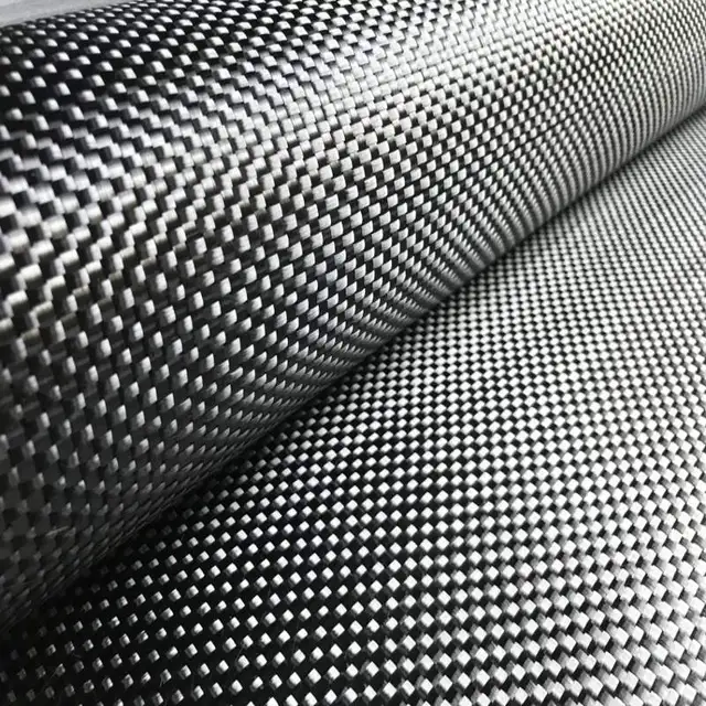Prawdziwa tkanina z włókna węglowego 3K 200g 240g 2*2 Plain Twill, sześciokątna tkanina węglowa, szerokość 20 cali / 50 cm x 1 m, pakowana w rolce.