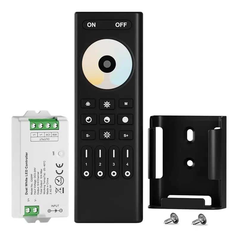 

LLCS-CCT LED Strip Controller Kit With Radio Frequency Remote, Tuya Compatible, Multi-Zone Control