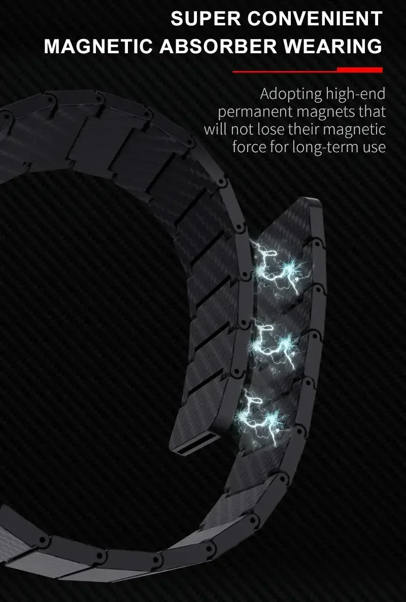 สายคาร์บอนไฟเบอร์สําหรับ Apple Watch Band 49 มม.46/45/41 มม.40/44 มม.สร้อยข้อมือซิลิโคนแม่เหล็ก iwatch Ultra2 Series 10 9 8 7 6 SE 5