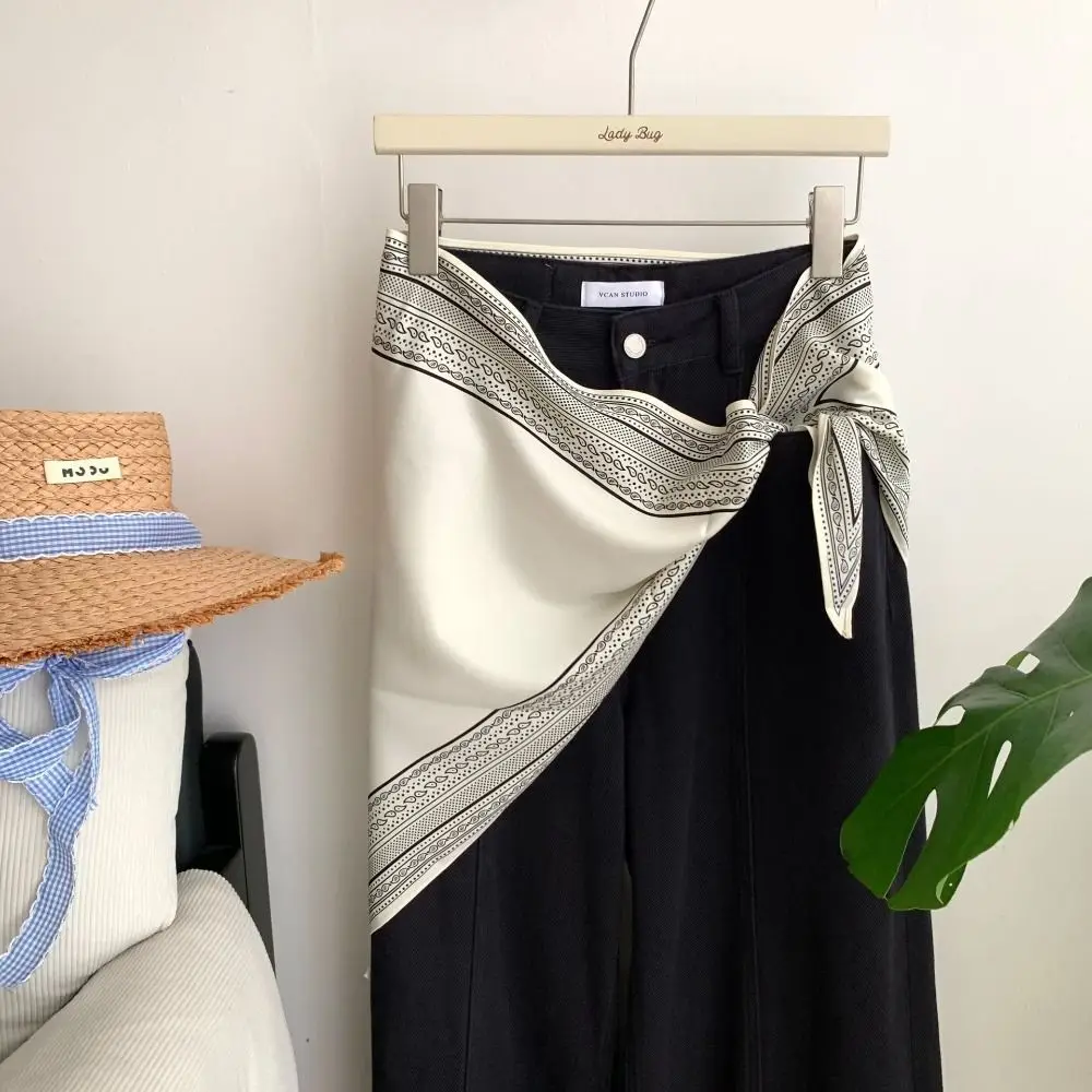 

Women's Elegant Sun Protection Triangle Scarf Multiway Wrap Thin Silk Scarf Fashion Accessory