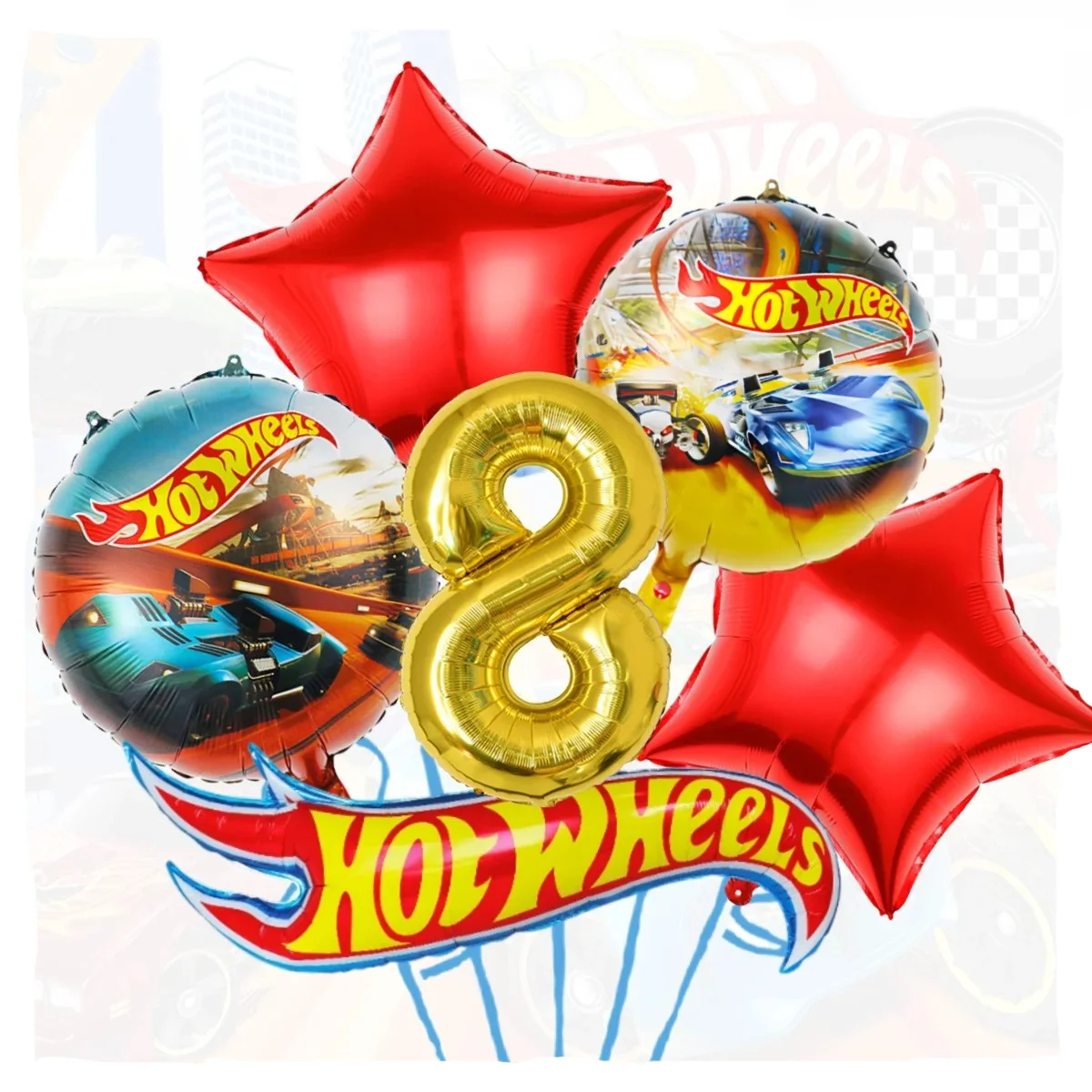 Hot Wheels Birthday Decor Racing Car Disposable Tableware Tablecloth Cup Plate 3D Balloon Baby Shower Boys Kids Party Supplies