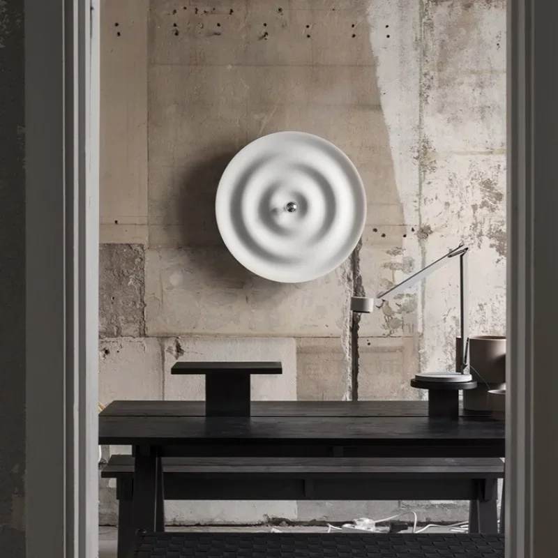 Modern Circular LED Wall Lights Background Walls Staircase Entrances Nordic Designers Water Ripple Decorative Lighting Fixtures