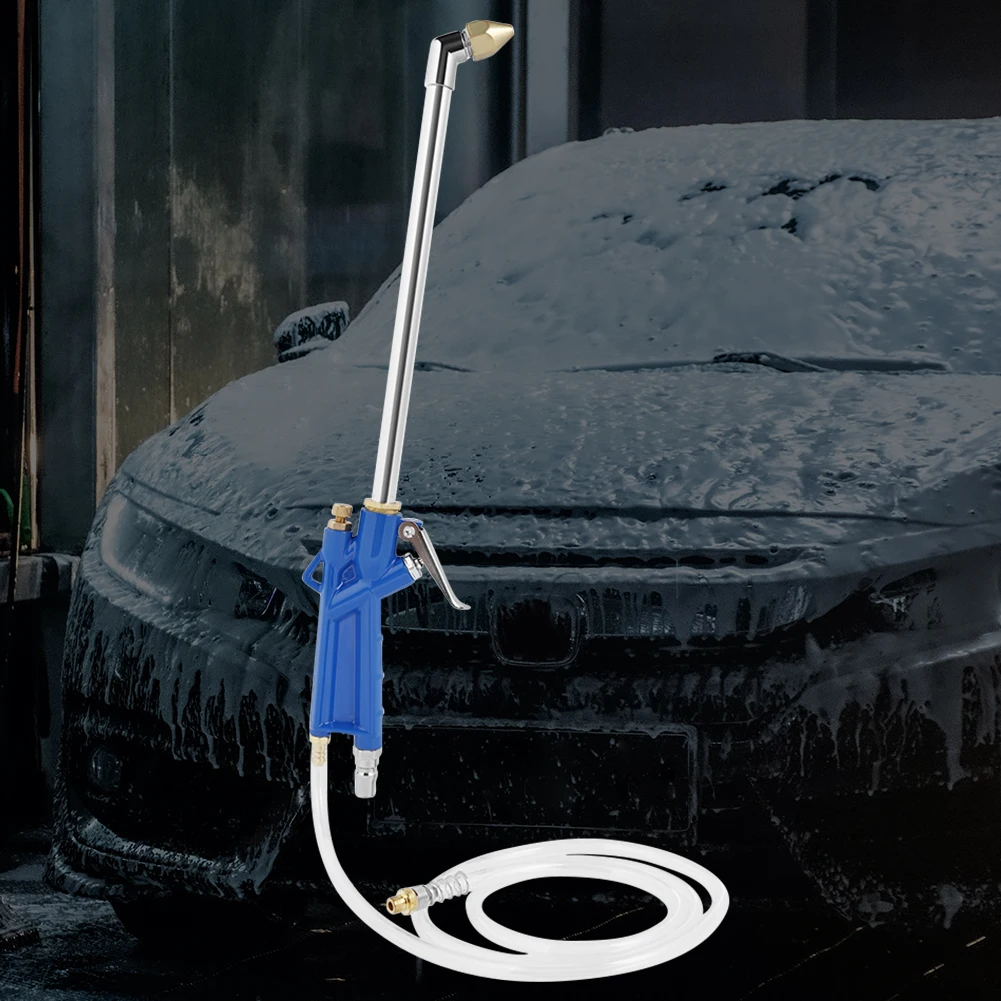 Engine Oil Cleaner with 100cm Hose Water Pneumatic Gun Aluminum Alloy High Pressure Wash Gun Car Wash Lance Car Cleaning Tools