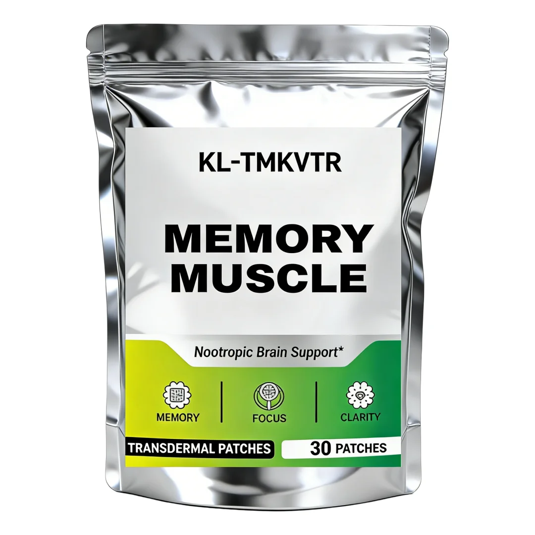 30 Patches Memory Muscle Transdermal Patches- Nootropic Brain Support for Memory, Enhanced Focus & Mental Clarity