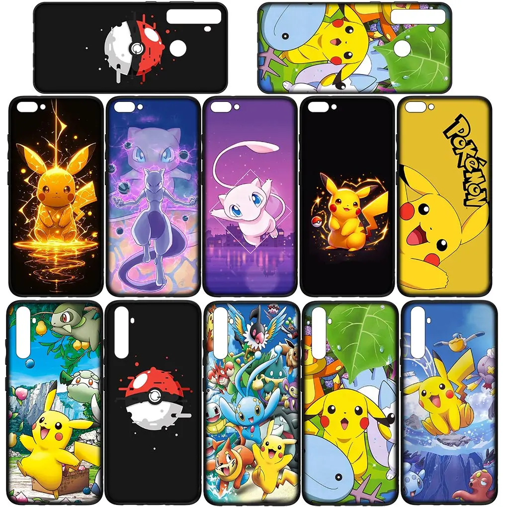 Mew P-Pokemons P-Pikachus Mewtwo Phone Cover for Huawei P30 P20 P10 Y6 Y7 Y9 Prime Mate 10 20 Pro Lite Y9A Y8S P Smart 2019 Case