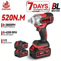 ONEVAN 4200RPM Brushless Electric Impact Wrench Cordless Car Repair Household Screwdriver Power Tool For Makita Battery Pin