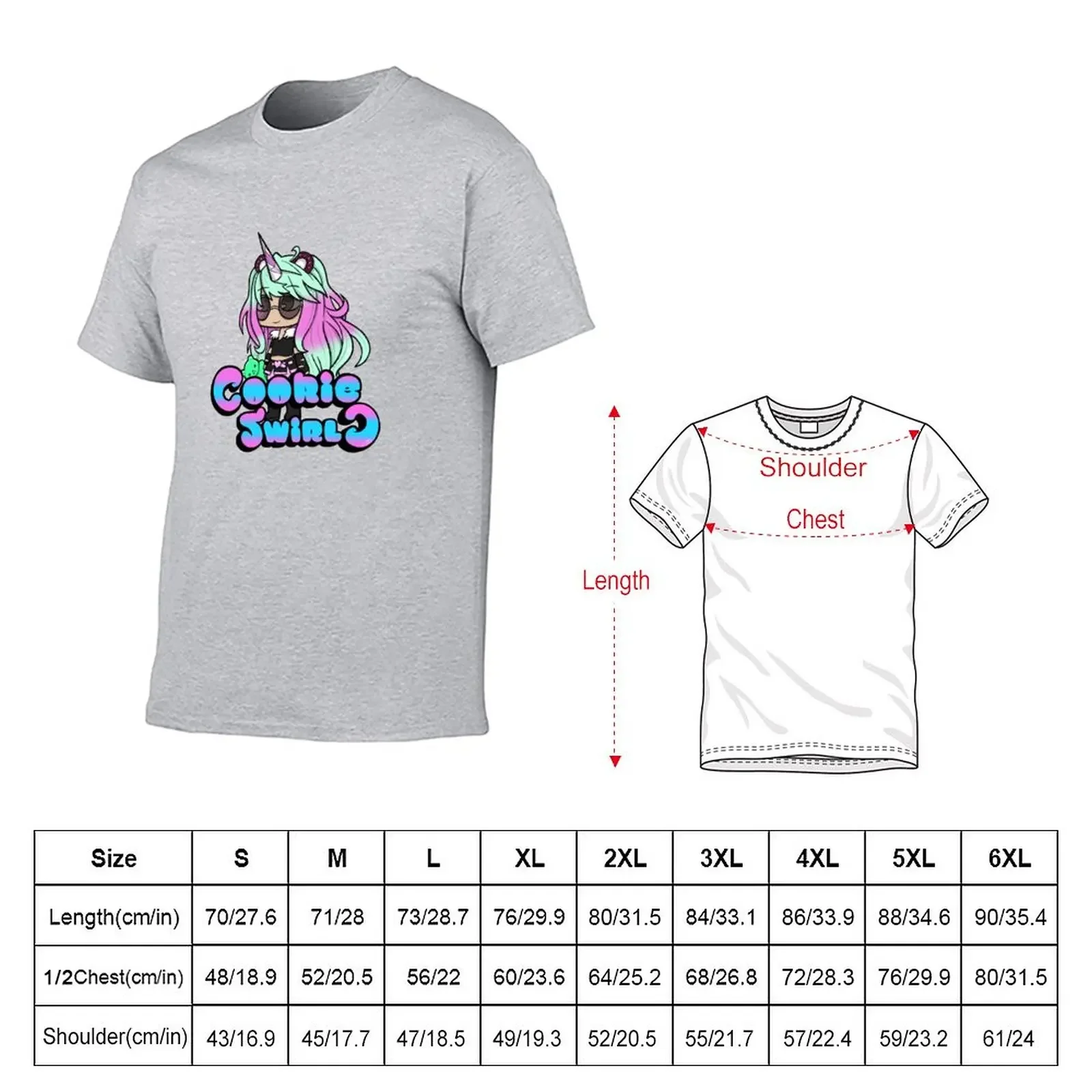 Gacha Cookie Girl T-Shirt Short sleeve tee hippie clothes Men's t-shirts