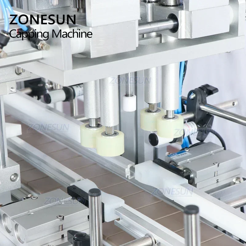 ZONESUN ZS-XG1870V Автоматический отверток для крышек бутылок для круглых пластиковых и стеклянных бутылок в линии упаковки жидкости