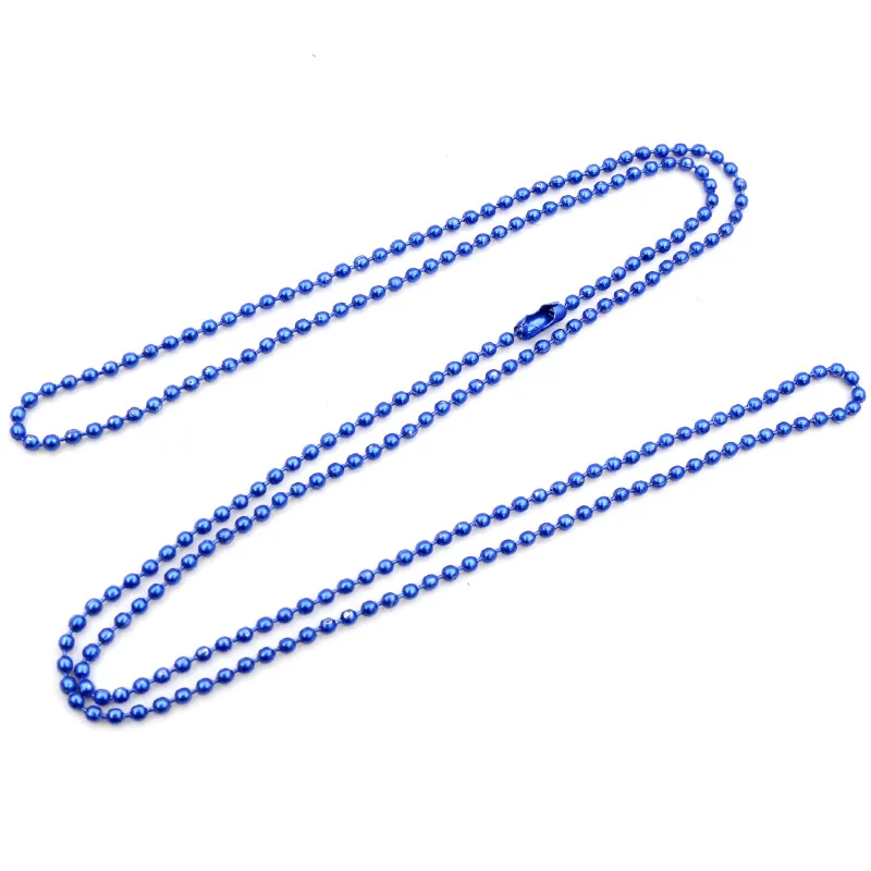 5pcs Plated Ball Beads Chain Necklace Bead Connector