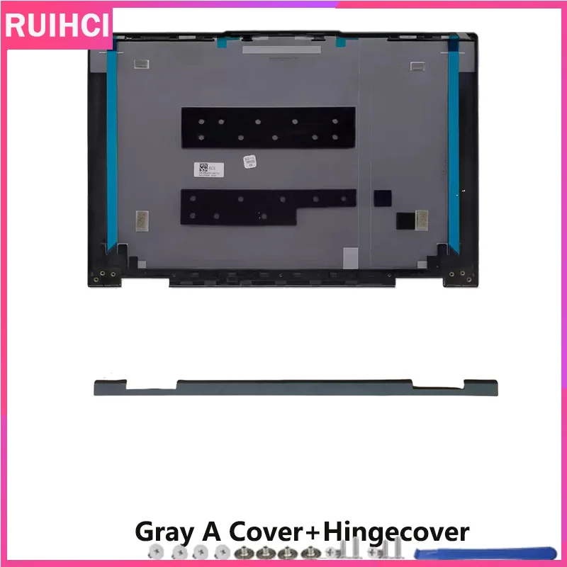 For Lenovo YOGA 14c 2021 YOGA 7-14 YOGA 7-14ITL5  LCD Back Cover 5CB1A08845 HingeCover Rear Lid Back Case Gray/Green view 5