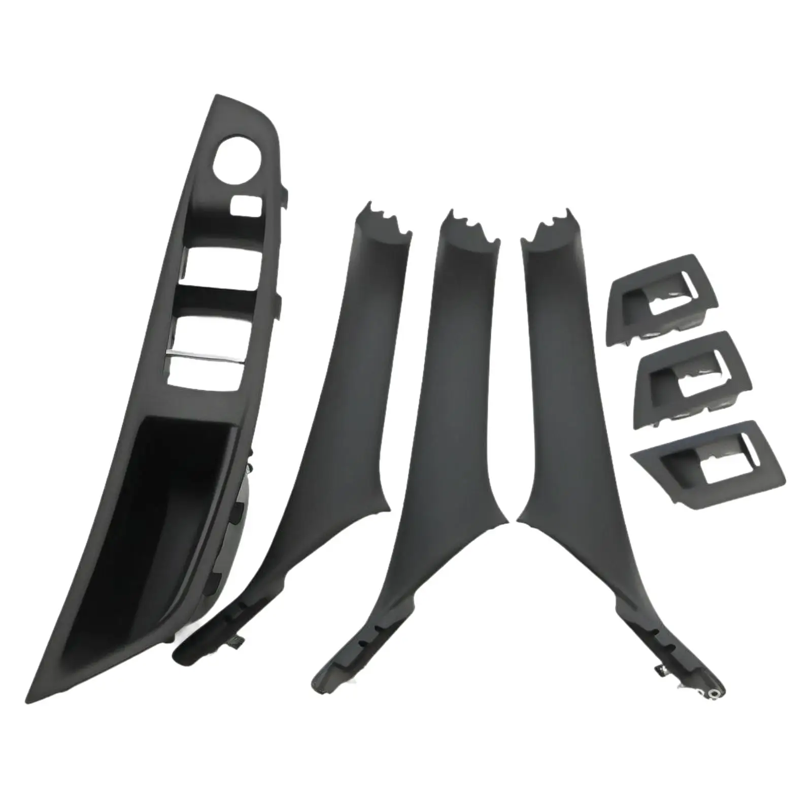 7 Pieces Door Handle Trim Easy to Install Car Door Trim Kit Long-Lasting
