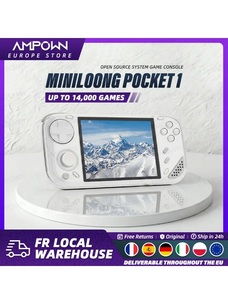MINILOONG POCKET 1 Handheld Game Console 4'' IPS Scherm HD Uitvoer Open Source Systemen OTA Upgrades LOONG OS Nieuwe Console POCKET1 - afbeelding 2