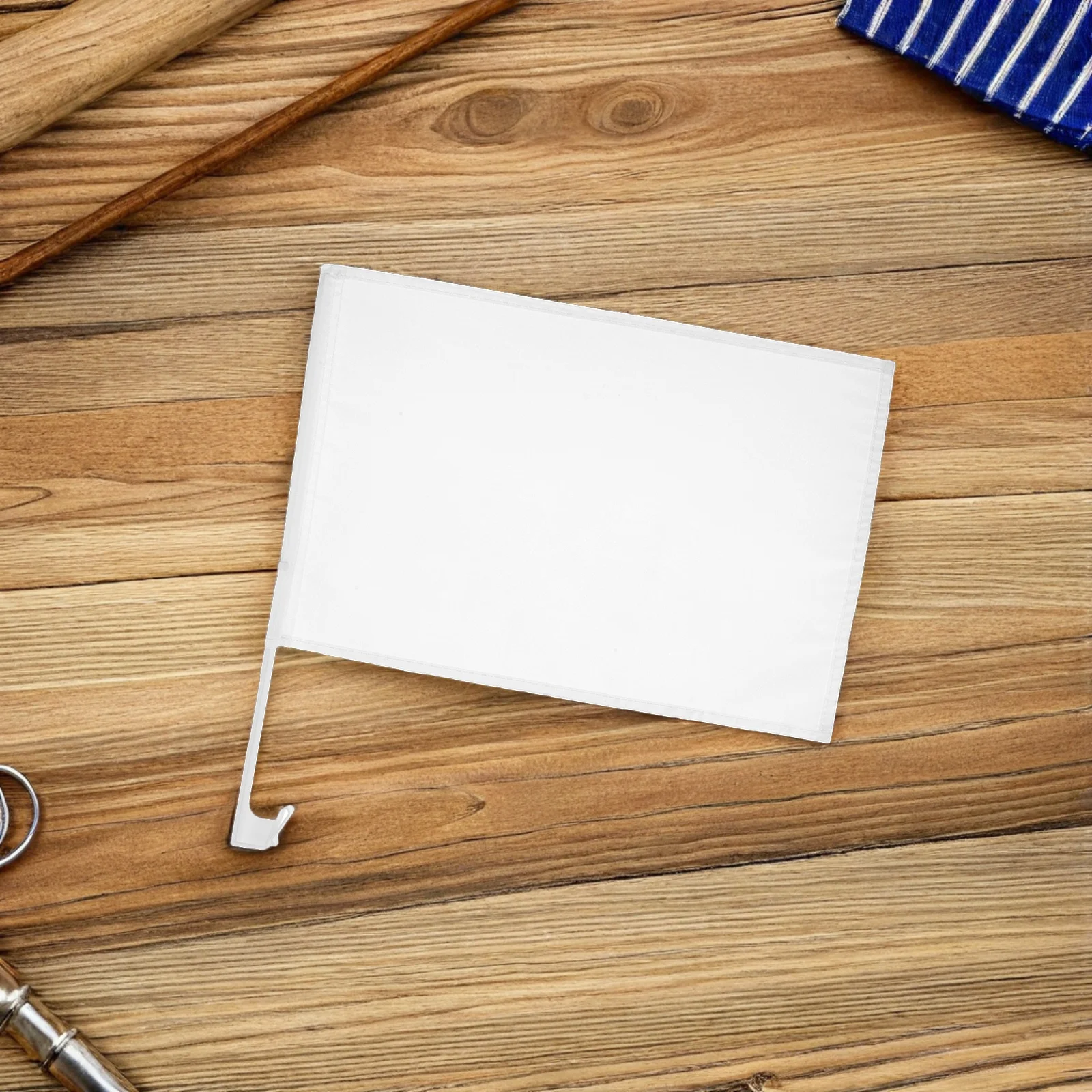 

10 pcs Blank Car Flags 30X45Cm White Polyester Flag Pole For Window Mount Vehicle Exterior Decor Diy Sublimation Bulk Automotive