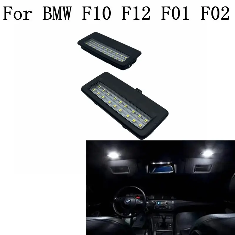 

2Pcs For BMW F10 F12 F01 F02 750LI LED Vanity Mirror Lights Reading Dome Lamps F07 F11 F18 F06 F13 F03 F04 760LI OEM#63319163766