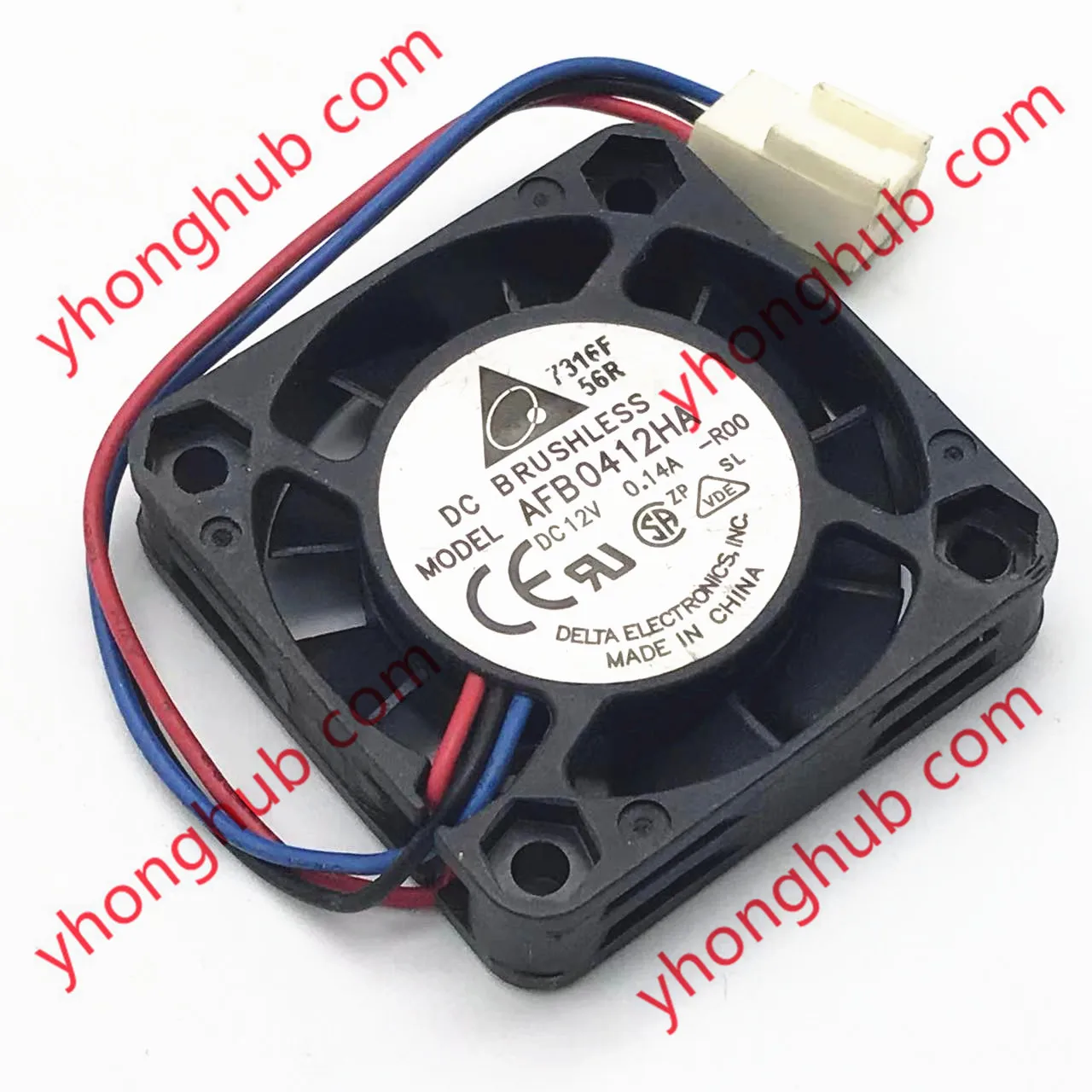 

Delta Electronics AFB0412HA R00 Server Cooling Fan DC 12V 0.14A 3-Wire