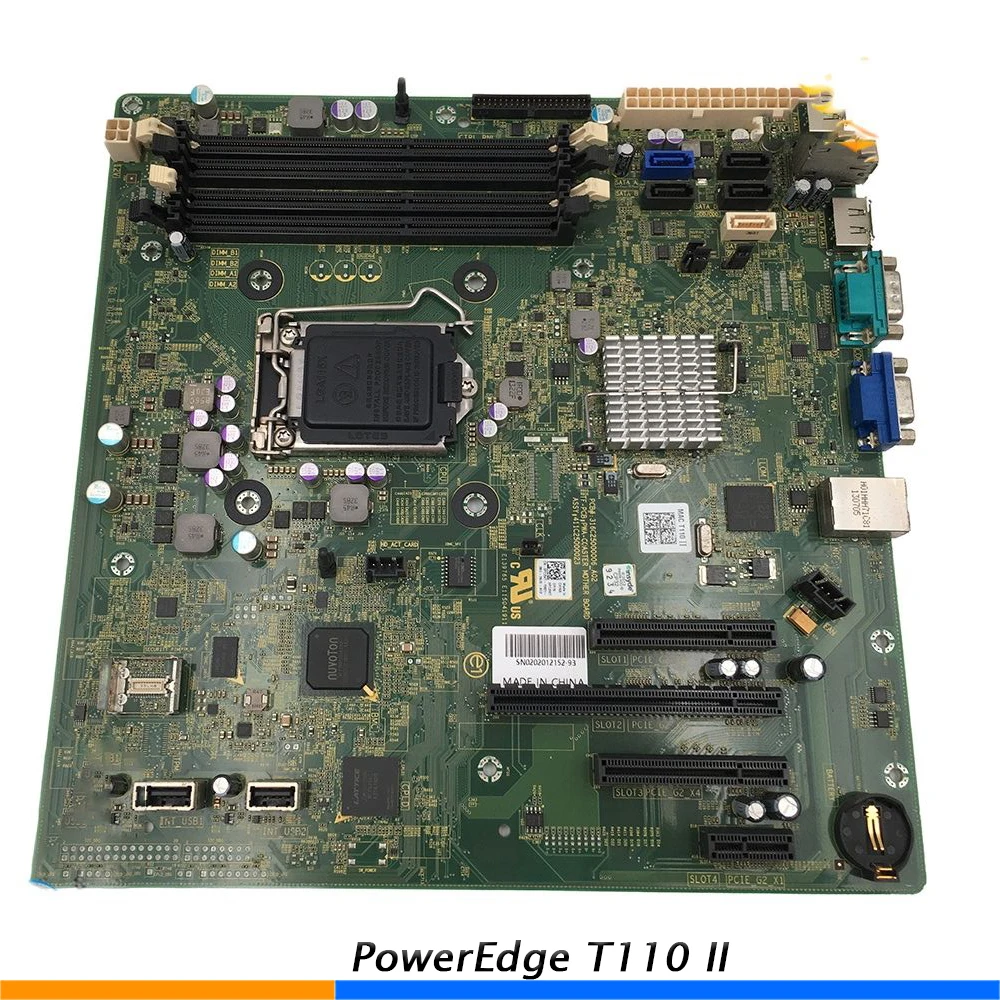 

For DELL PM2CW W6TWP 2TW3W 15TH9 C202 1155 High Quality Server Mainboard PowerEdge T110 II Pre-Shipment Test