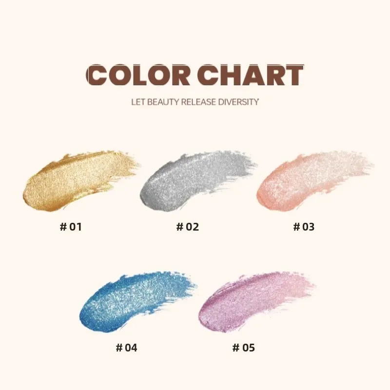 Wodoodporny brokatowy tusz do rzęs, zwiększający objętość, podkręcający, odporny na rozmazywanie, szybkoschnący, długotrwały, wzmacniający rzęsy, błyszczący, upiększający brwi.