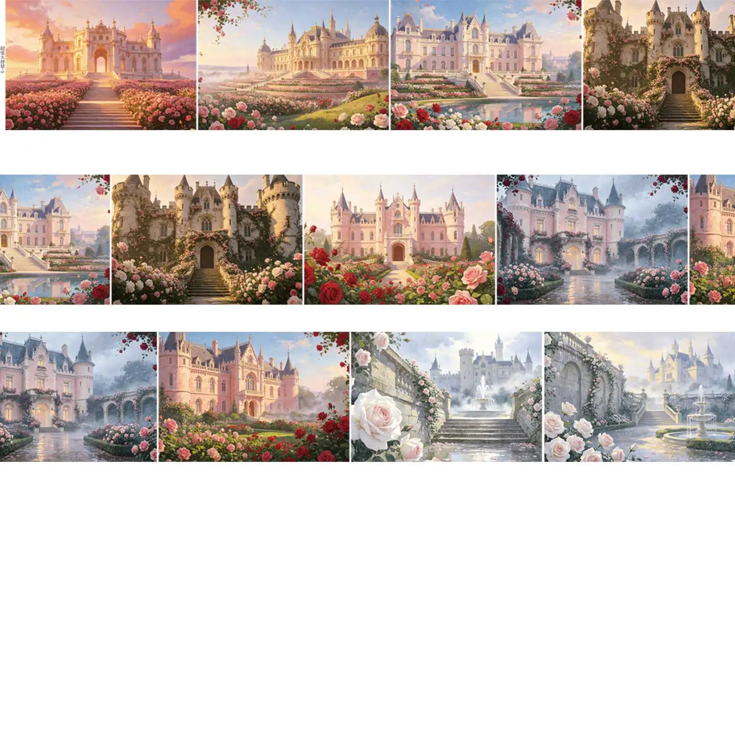 Updated Extra Wide Large Background 15x22cm Double Transparent PET A5 Full Coverage Base Journaling Washi Tape