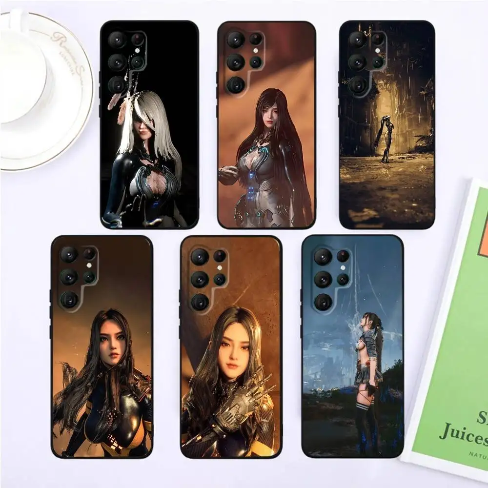 

S-Stellar B-Blade E-Eve Phone Case For Samsung S25,S24,S23,22,21,Ultra,Pro,S10,S30Plus,20lite Black Cover