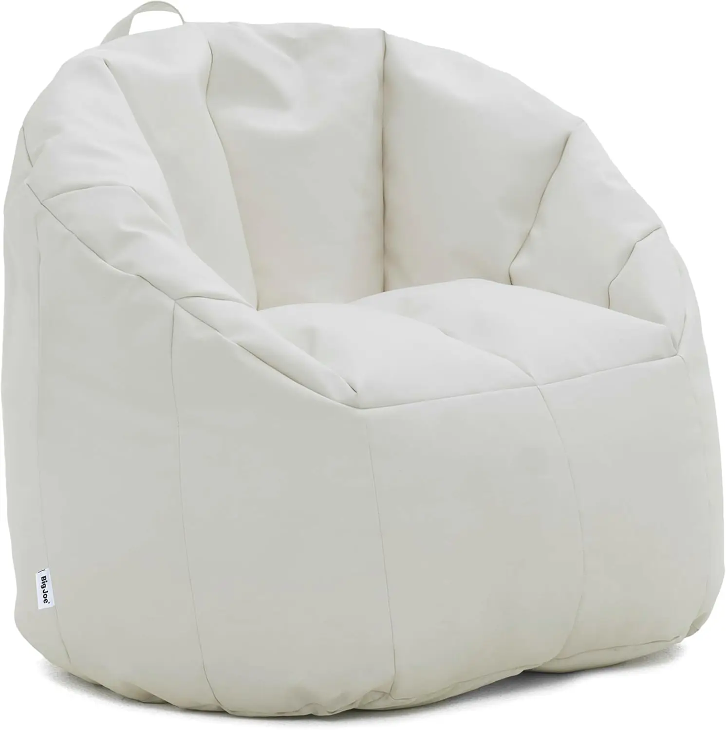 

White Marine Outdoor Beanbag Chair, Durable Vinyl for Camping and Deck Comfort