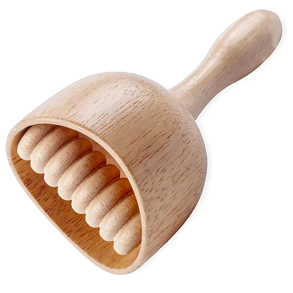 

Wooden Massage Roller Lymphatic Drainage Massage Tool Hand-Held Cup-Shaped Muscle Scraping Cellulitis Muscle Pain Relief Stick