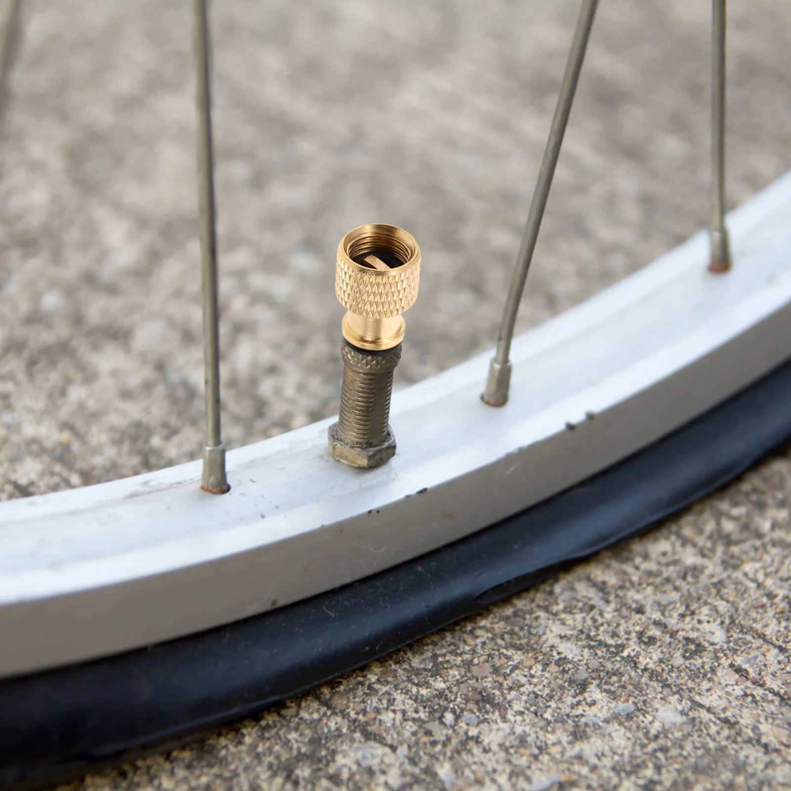 3개입 구리 자전거 밸브 어댑터 프레스타 변환 액세서리 로드 마운틴 하이브리드 자전거용 빠른 공기 주입