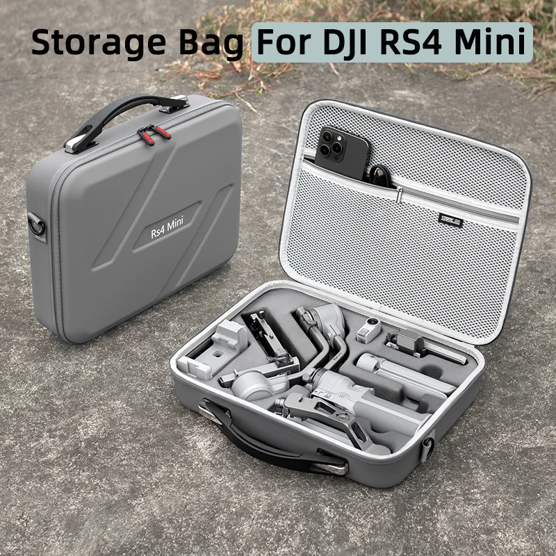 ل DJI RS4 حقيبة التخزين الصغيرة حقيبة حمل المحمولة الصلب صندوق محمول حقيبة سفر Ronin 4 MINI مثبت أفقي الملحقات