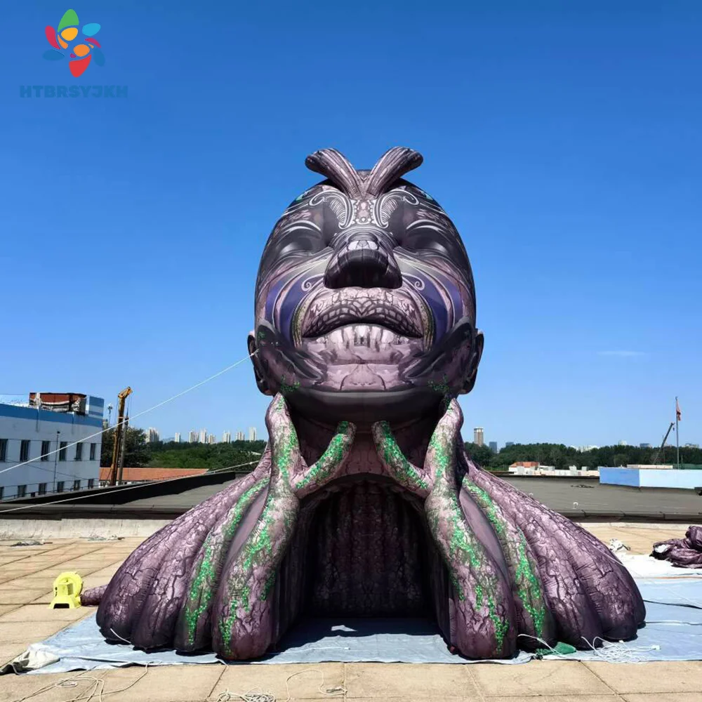 อุโมงค์ลมเป่าลมธีมป่าแห่งเทพแห่งต้นไม้ ขนาดใหญ่ น่าทึ่ง สำหรับตกแต่งเวทีงานรื่นเริง