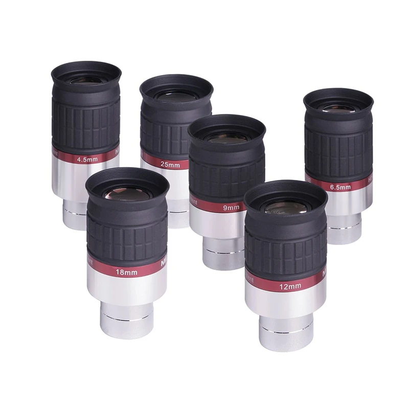 Meade HD-60 1.25 Inches 60 Degree 4.5mm 6.5mm 9mm 12mm 18mm 25mm FMC Film Eyepiece Astronomical Telescope Accessory Eyepiece