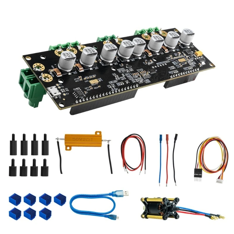 Imagem -02 - Placa Controladora Motor Odrive3.6 Placa Controle Motor Potência Foc Bldc 1256v 60a