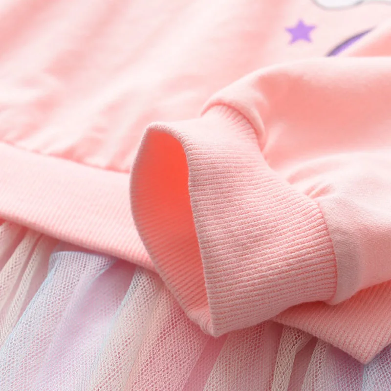 2023 neue Einhorn Prinzessin Kleid kinder Frühling & Herbst Saison Kleid Mädchen Geburtstag Party Kleid Halloween Weihnachten Kleid – Detail 7