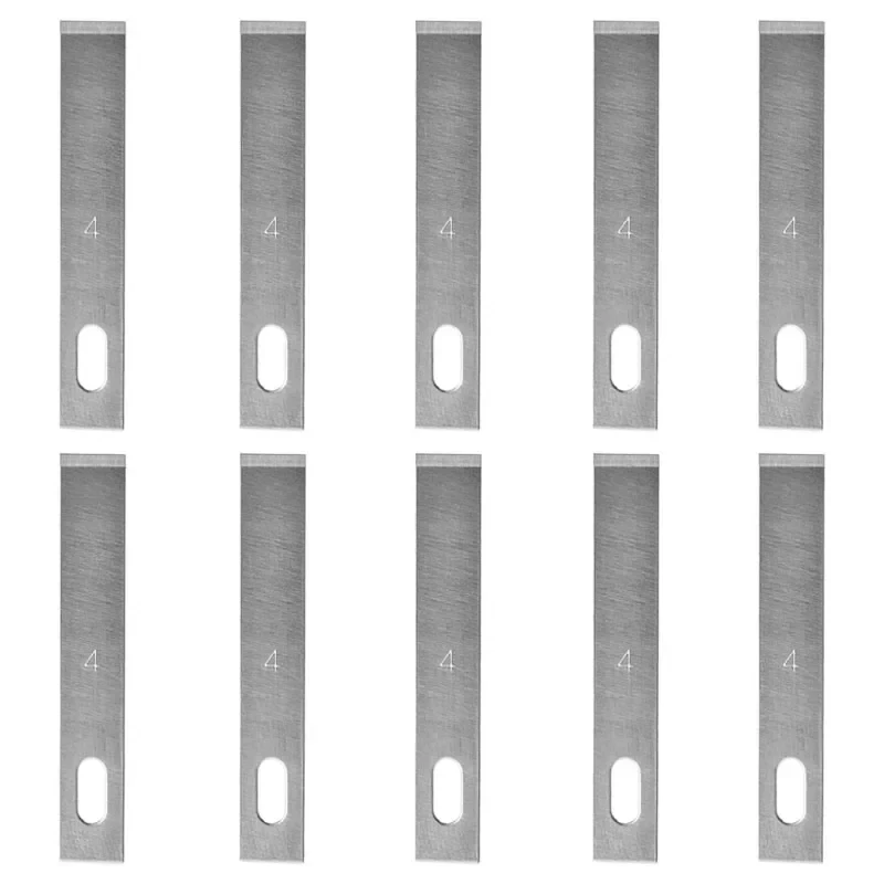 100Pcs 4# Stainless Steel Engraving Knife Blade DIY Cutting Paper Wood Carving Knife Blade Replacement Parts Repair Accessories