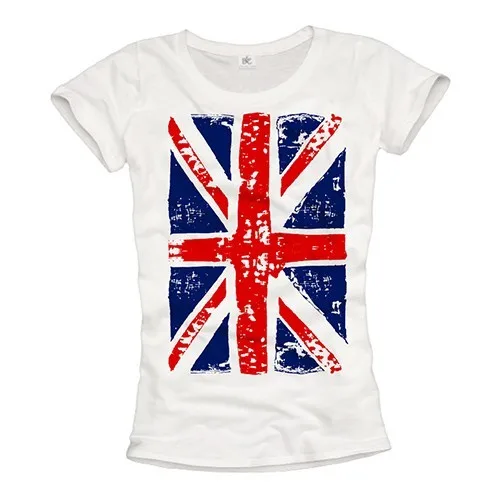 England Women''s UNION JACK Great Britain United Kingdom UK T-Shirts London-