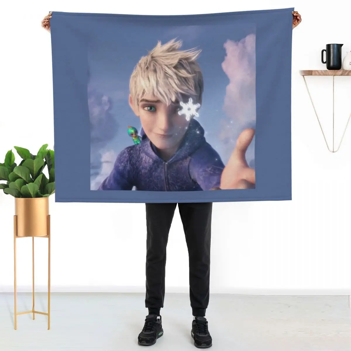 Jack Frost Throw Blanket Soft Plaid Sleeping Bag Weighted Furry Thermal bed plaid Blankets