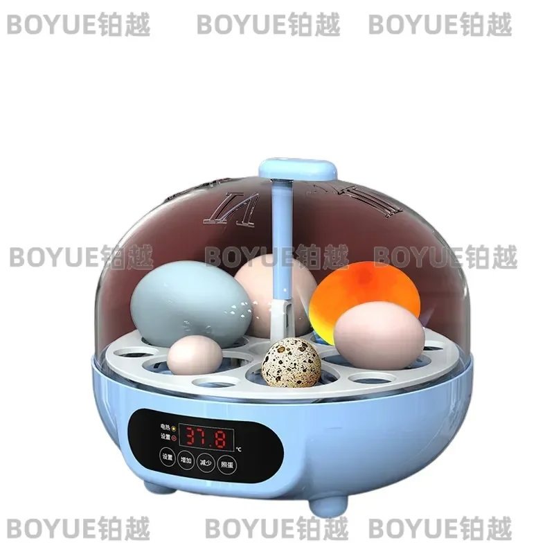 Automatic Mini Egg Incubator Smart Small Household Chicken Hatcher Intelligent Poultry Brooder Device for Home Use